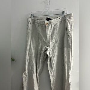Gap linen cotton blend pants